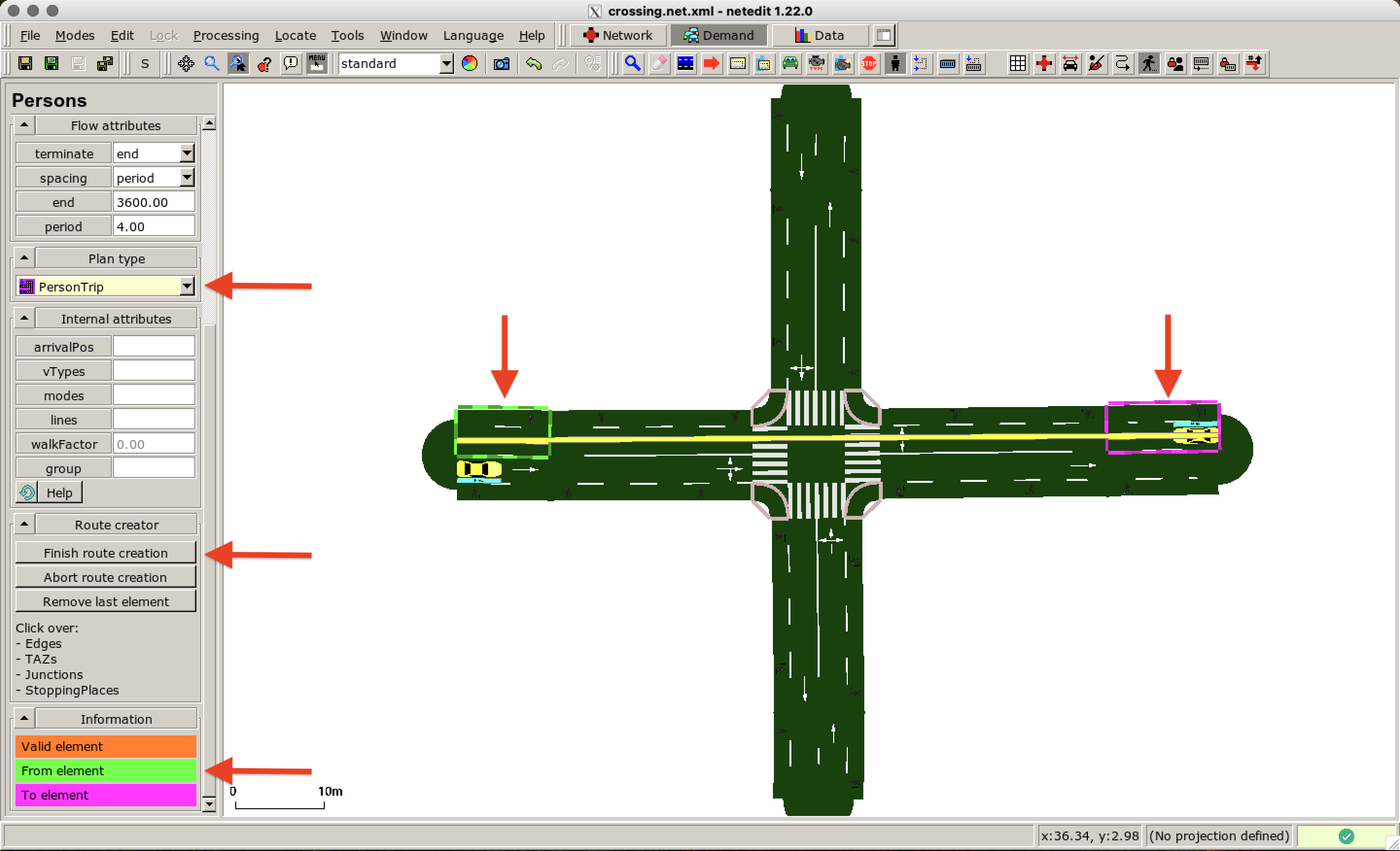 行人流量的路线创建